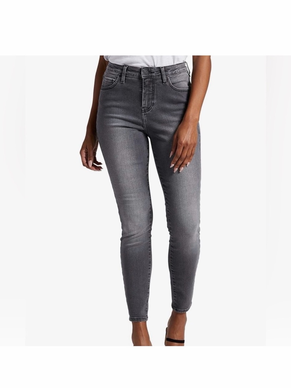 Jag Jeans Women's Grey Skinny High-Rise Jeans